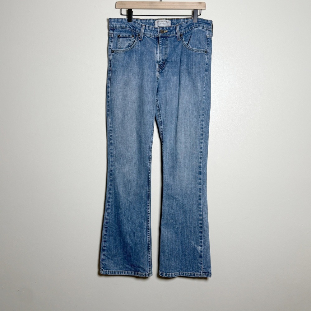 Levi Strauss Signature Womnens Low Rise Bootcut Jeans 10 Blue Medium‎ Wash Y2K